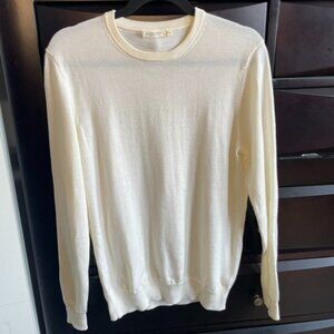 Suitsupply Men's Large Wool Ribbed Long Sleeve